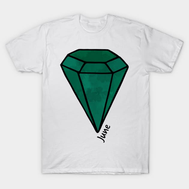 June Alexandrite Birthstone T-Shirt by murialbezanson